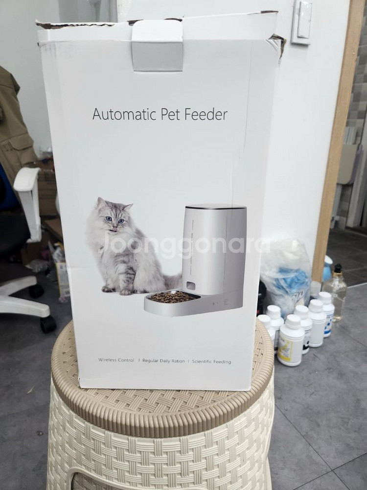 자동 고양이 피더 애완 동물 스마트 WiFi 고양이 음--1