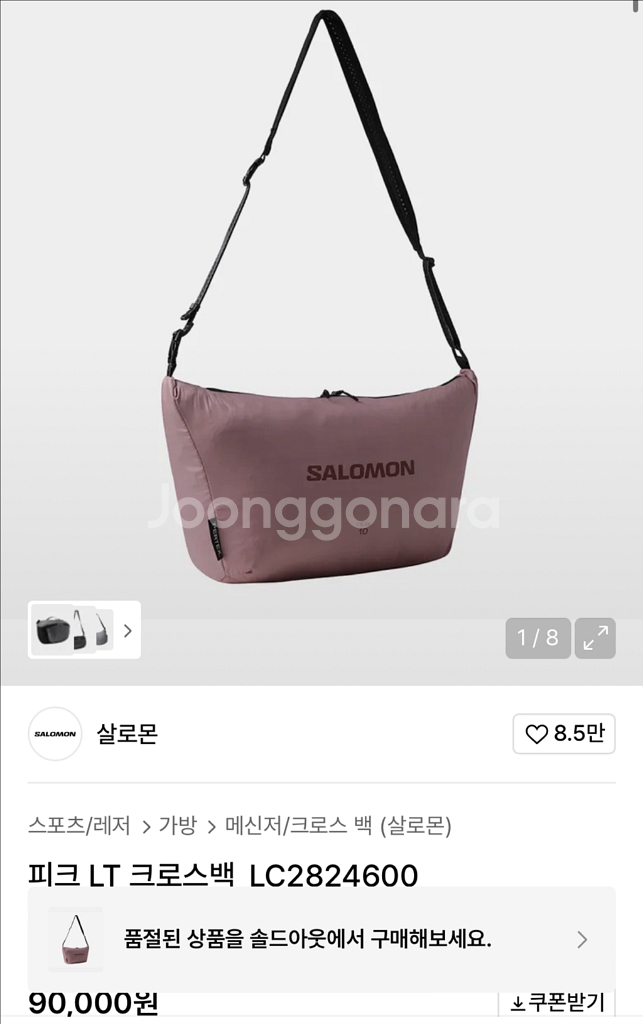 살로몬 피크 크로스백 판매--0