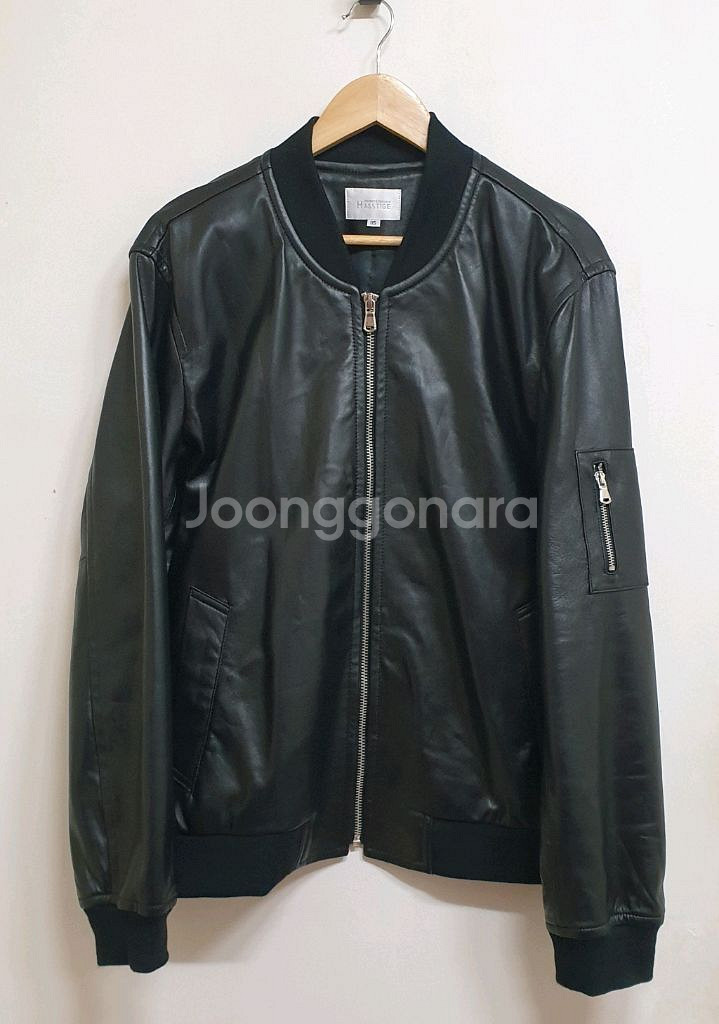헤스티지 램스킨 레더자켓(항공자켓) L-100.--0