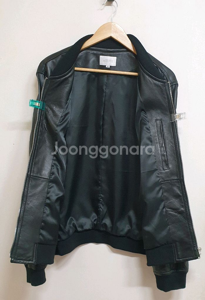 헤스티지 램스킨 레더자켓(항공자켓) L-100.--3