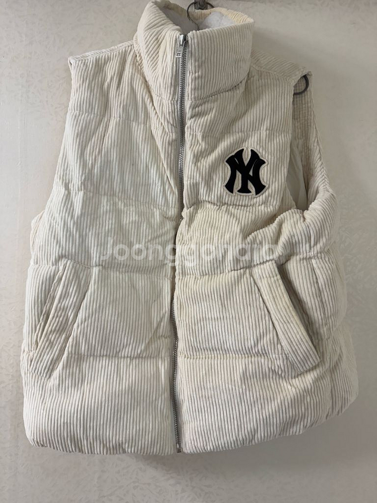 mlb 코듀로이 패딩 조끼--1