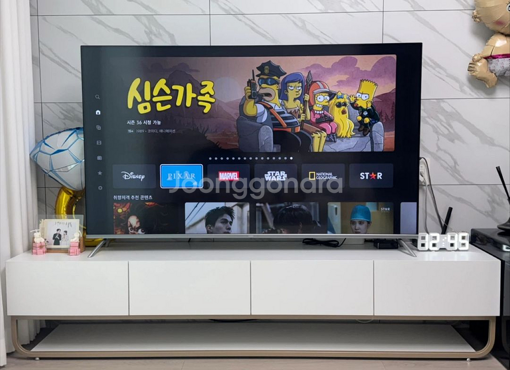 올레드 LED 2000 거실장(75인치 tv 거치가능)--2