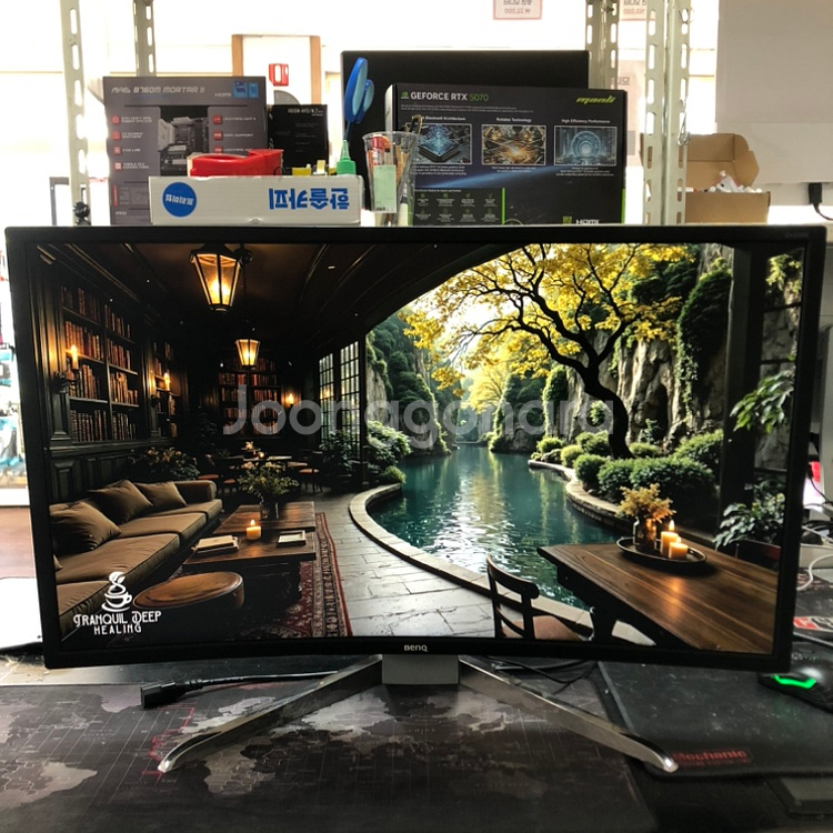 벤큐 32인치 커브드 모니터 144Hz 2대--1
