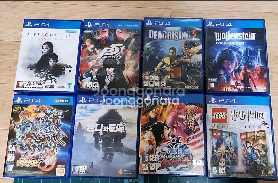 PS4 플스4 갓오브워,페르소나,울펜슈타인 기타등등--1