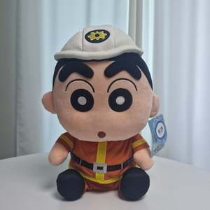 새상품) 소방관 짱구 중대형 인형 37cm
