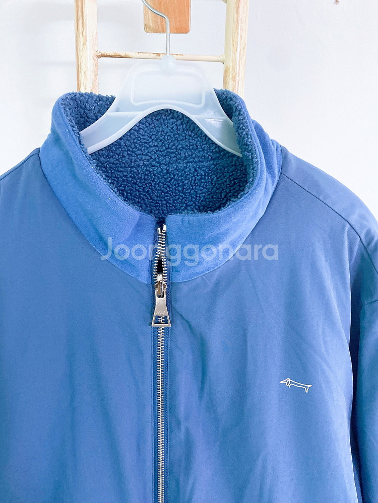 (여성110)루이까스텔골프빅사이즈뽀글이양면블루종점퍼--5