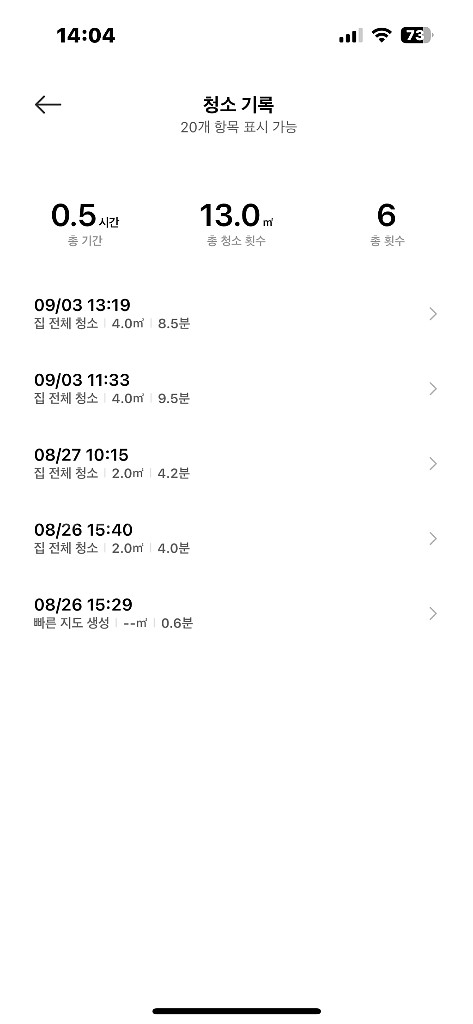 약30분 사용한 샤오미 로봇청소기 x20 프로 팝니다.--4