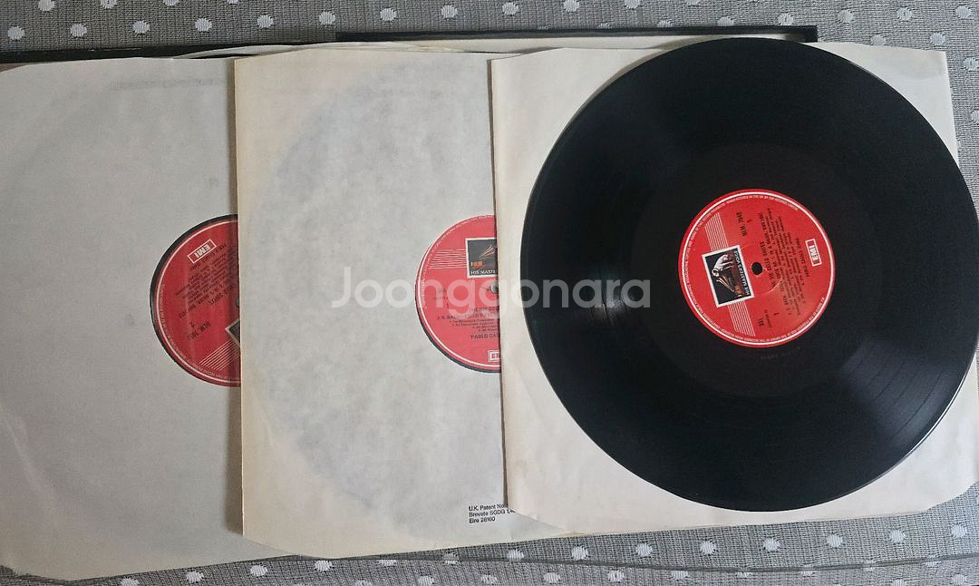 클래식 LP 카잘스 바흐 첼로무반주 3lp 박스 전집--1
