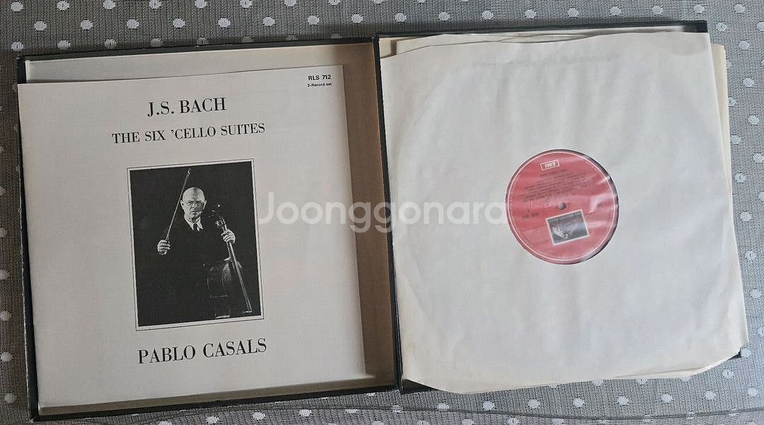 클래식 LP 카잘스 바흐 첼로무반주 3lp 박스 전집--2