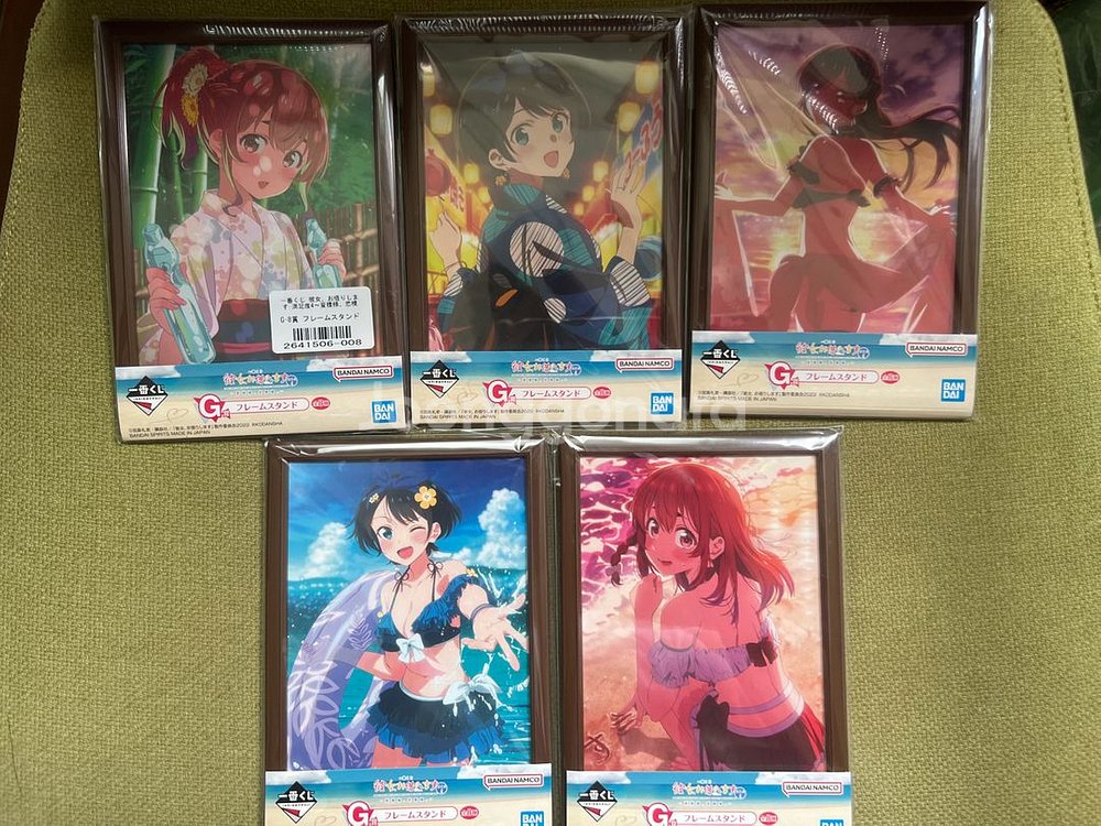 렌탈여친 제일복권 g상 미니액자 일괄--0