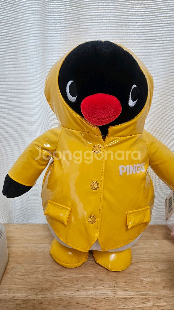 핑구 노란 우비 인형 27cm--0