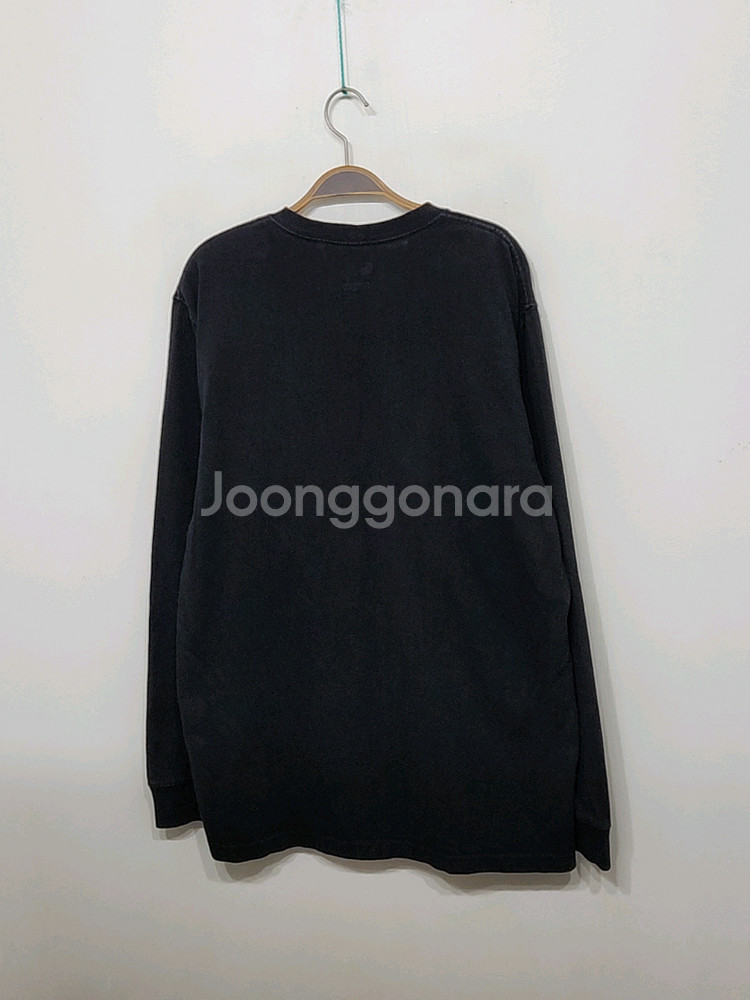 (XL) 칼하트 롱슬리브 블랙 포켓 긴팔 티셔츠--5