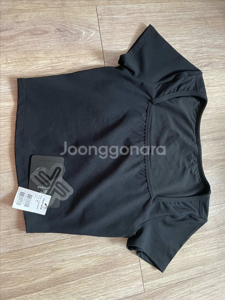 젝시믹스 m(젤라 인텐션 와이드 스퀘어 크롭탑 블랙)--1