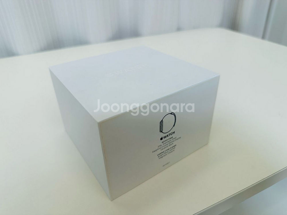 애플워치 최초 1세대 스텐 42mm 박스만 판매--4
