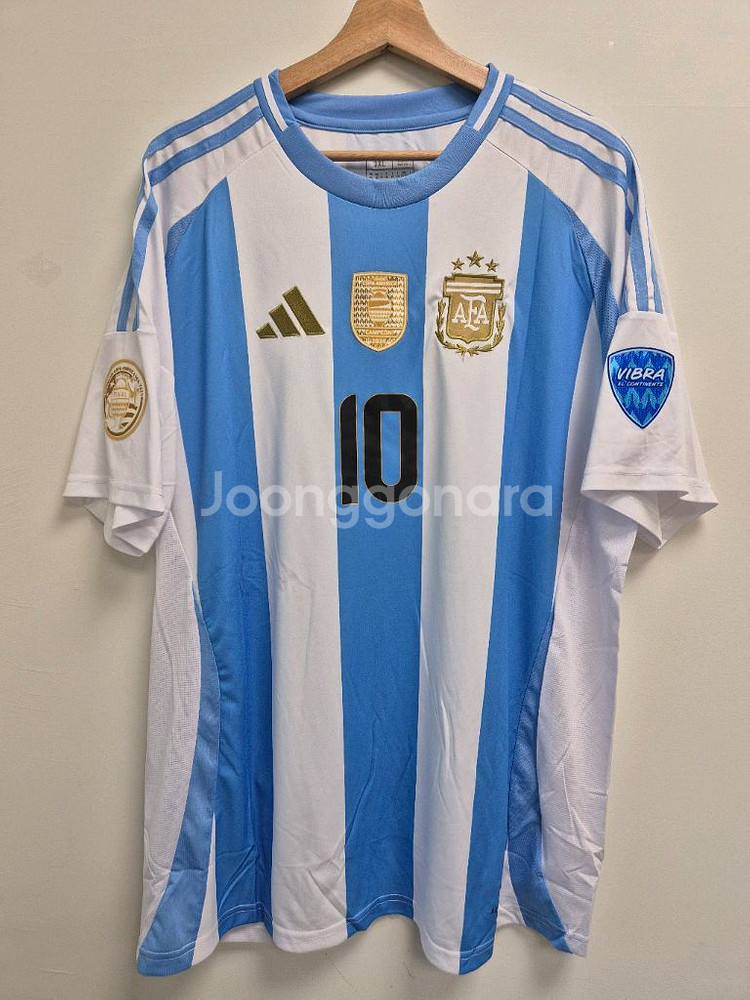 2025 아르헨티나 홈 코파아메리카 메시 축구유니폼--0