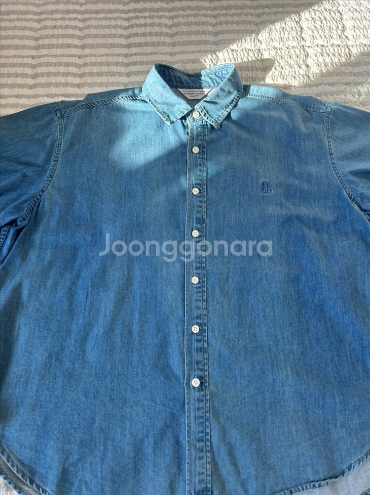 라퍼지 시티보이 빅오버 데님 셔츠 100--1