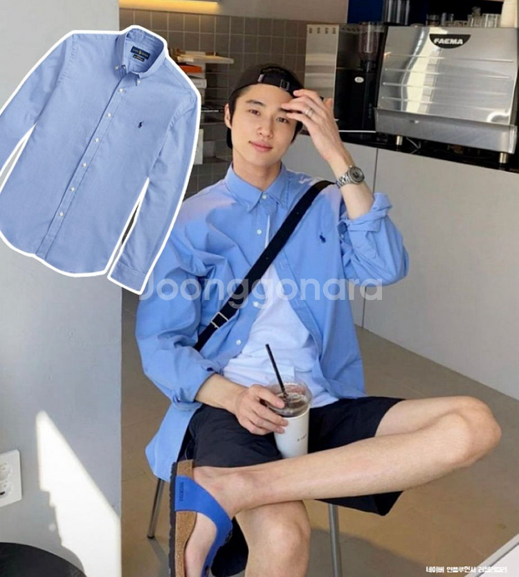 폴로 선재 셔츠 L--0