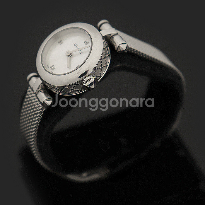 구찌 22MM 스틸 쿼츠 다이아 디아망띠시마 여성 시계--1