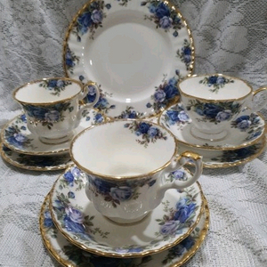 영국 로얄알버트 문라이트로즈 커피잔 이미지