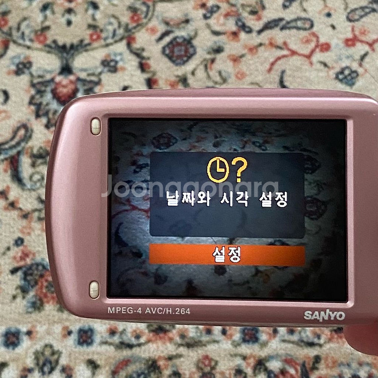 산요작티 cg9 핑크 캠코더--6
