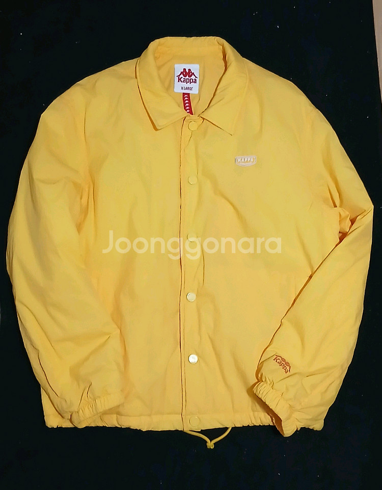 카파 옐로우 코치자켓(약패딩) XL--0