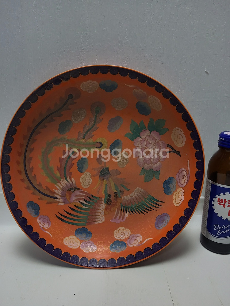 명대 봉황문 황실 환 접시 지름22cm무게604g--0