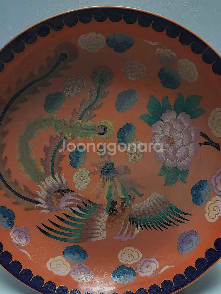 명대 봉황문 황실 환 접시 지름22cm무게604g--1