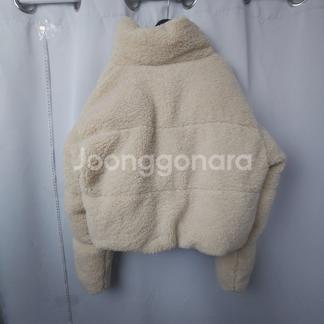 새상품급/자라/ 페이크 시어링 뽀글이 크롭 패딩/ 여s--6