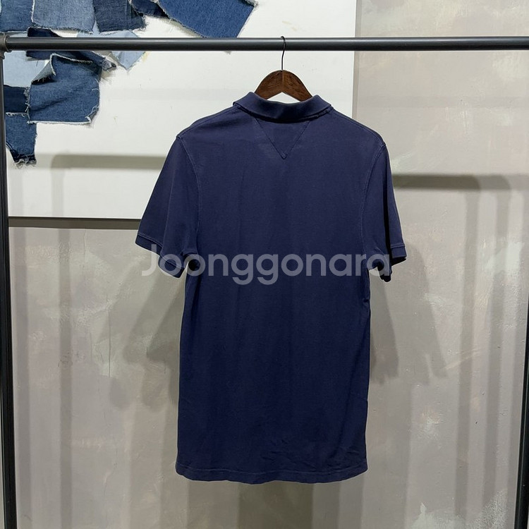 (100) 타미힐피거 캐주얼 클래식 자수 반팔 카라티--3