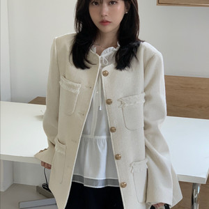 틸아이다이 트위드 자켓 아이보리 / 택 보유