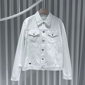 2XL / 프라다 불 데님 화이트 트러커자켓