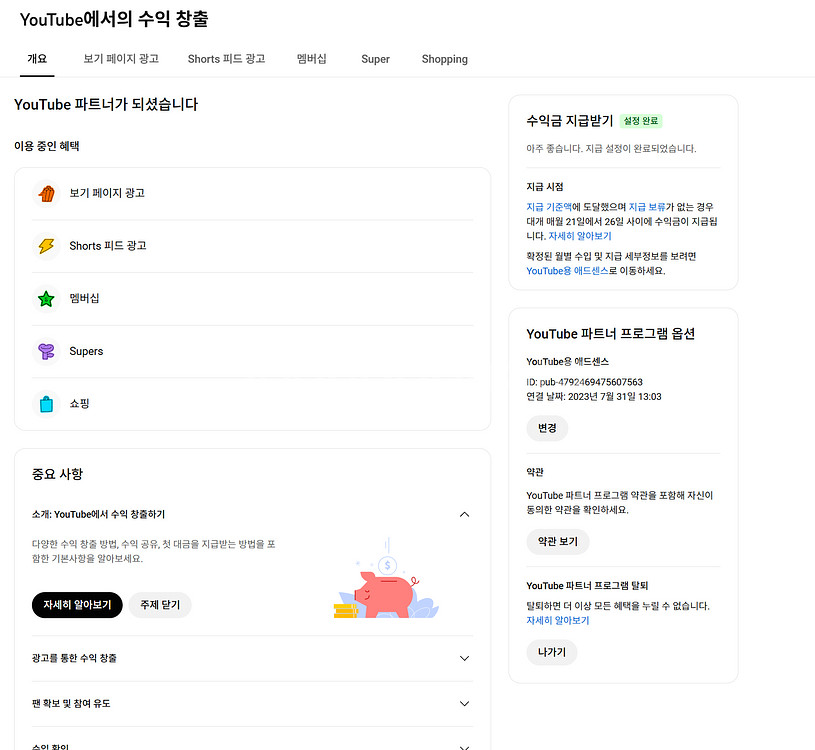 31만명 국내 시청자층 쿠파스 수익 활성화 유튜브 채널--3