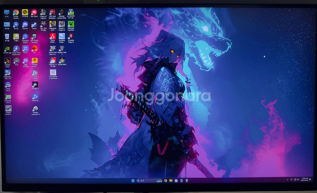 델 g2724d qhd 165hz ips 모니터 풀박스--1