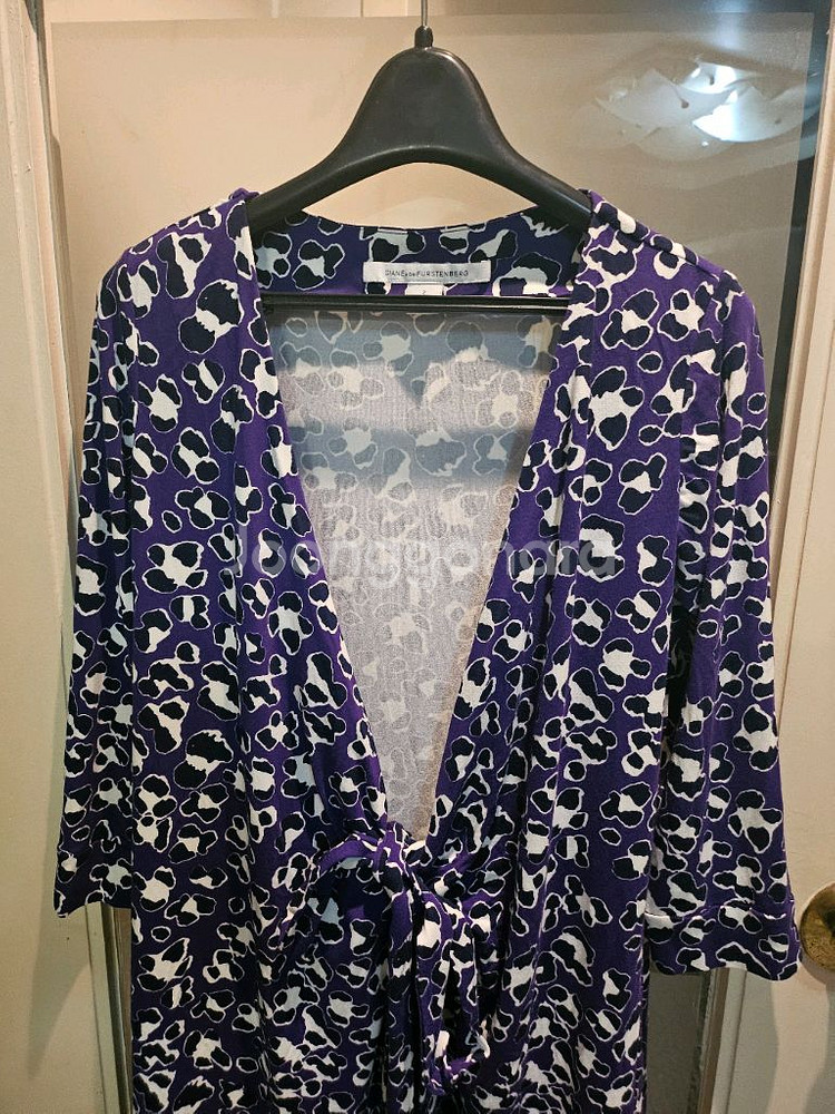 DVF 프린팅 랩원피스 2--2