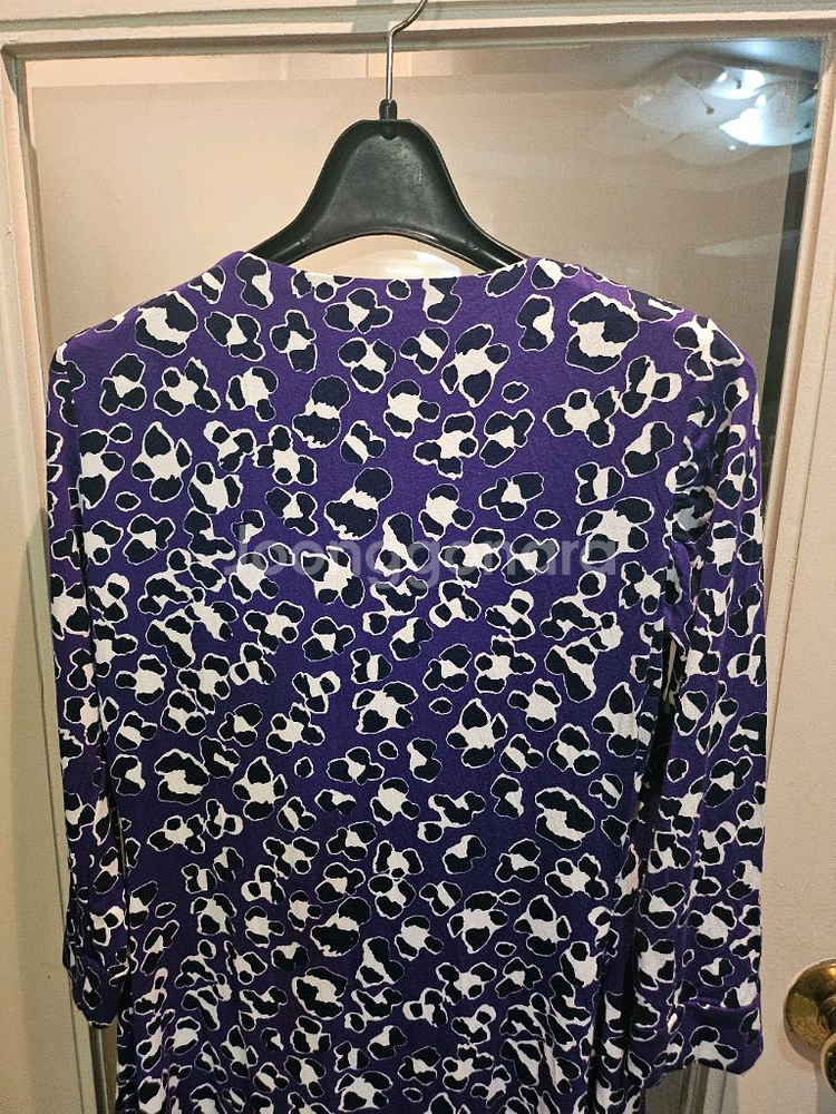 DVF 프린팅 랩원피스 2--5