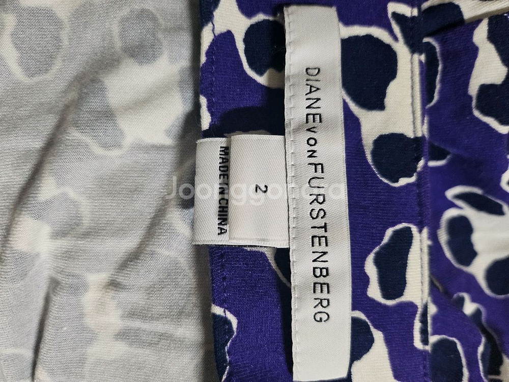 DVF 프린팅 랩원피스 2--6