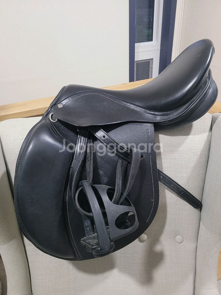 데카트론 승마안장 세트와 복대--0