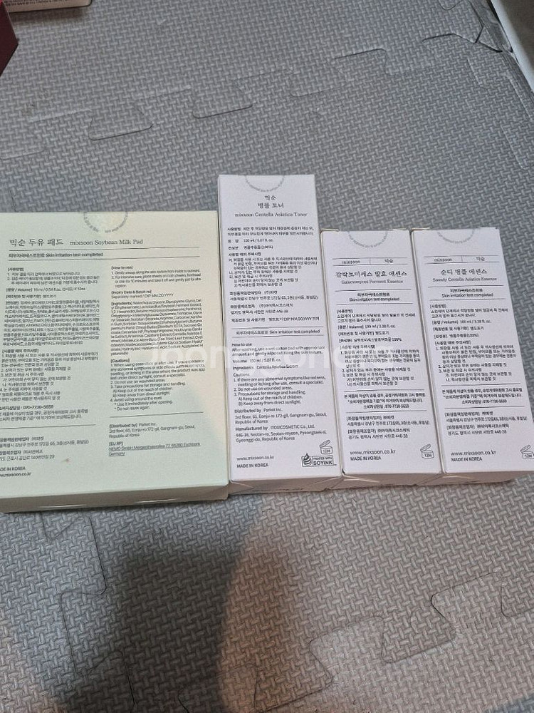 믹순 병풀,갈락에센스,병풀토너,콩아이크림,두유패드--1