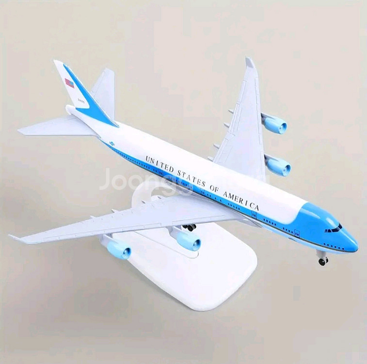 (금속) 에어포스원 B747 항공기 모형(피규어)--2