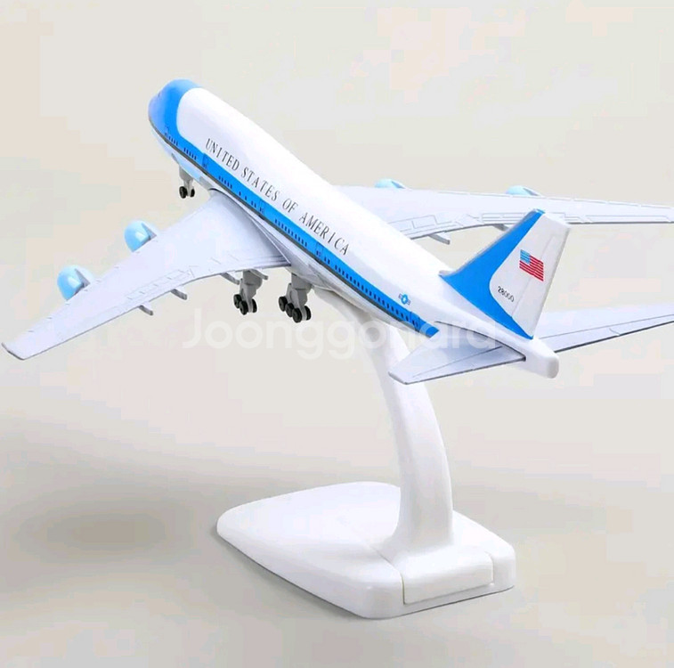 (금속) 에어포스원 B747 항공기 모형(피규어)--3