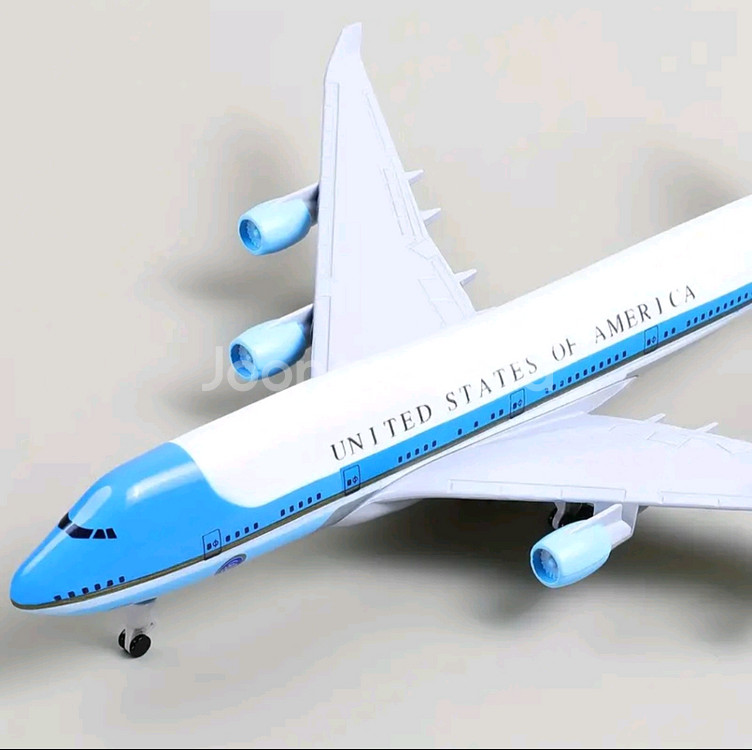(금속) 에어포스원 B747 항공기 모형(피규어)--5