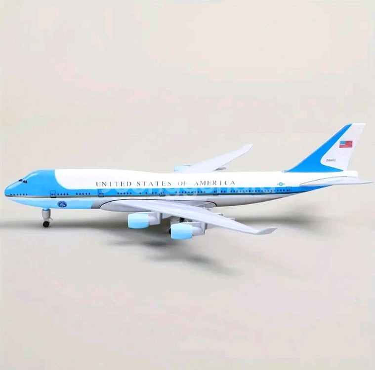 (금속) 에어포스원 B747 항공기 모형(피규어)--6