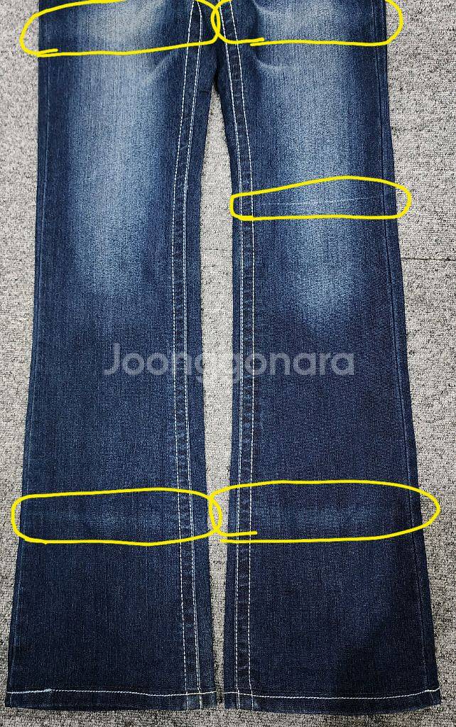 트루릴리젼 JOEY조이 워싱 세미부츠컷 데님팬츠 청바지--4