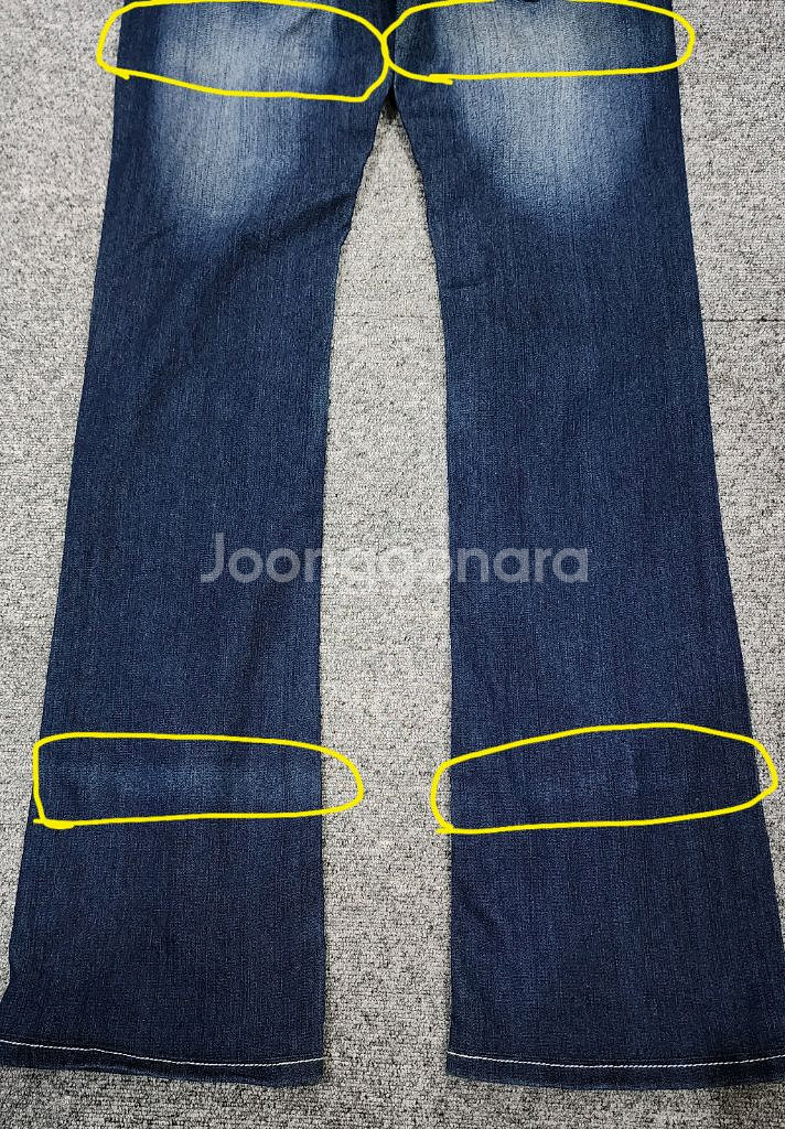 트루릴리젼 JOEY조이 워싱 세미부츠컷 데님팬츠 청바지--5