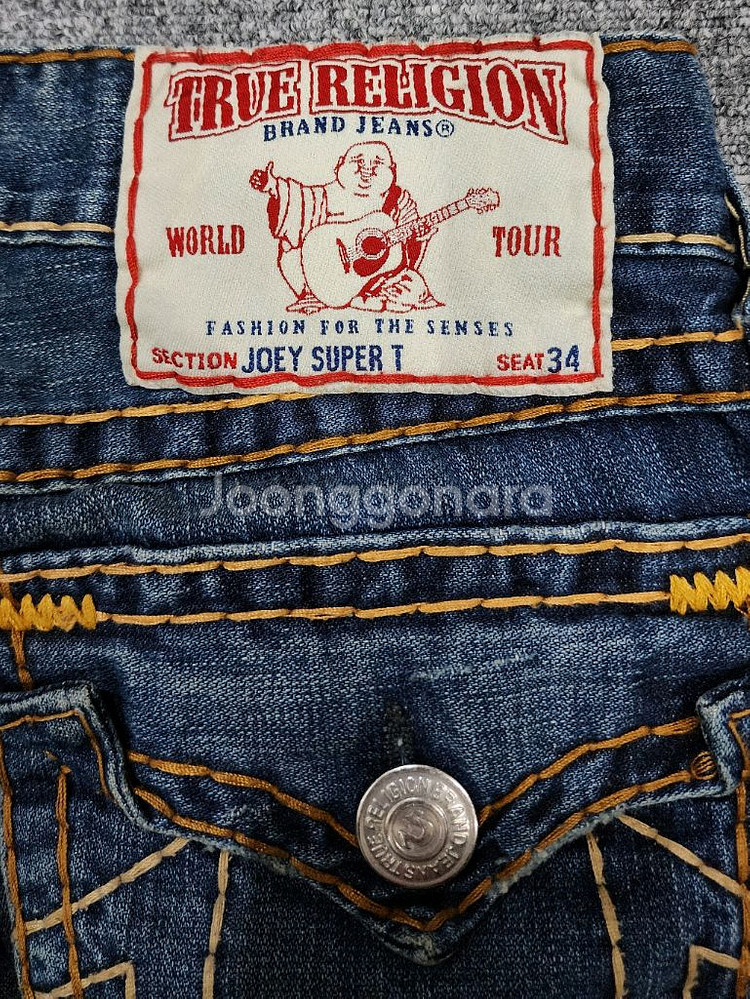 트루릴리젼 JOEYSUPERT 부츠컷 데님팬츠 청바지--6