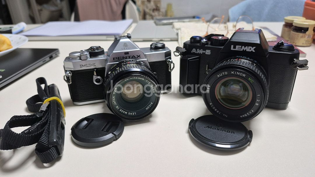 PENTX MX/LEMIX AM-5 필름카메라 2대--0