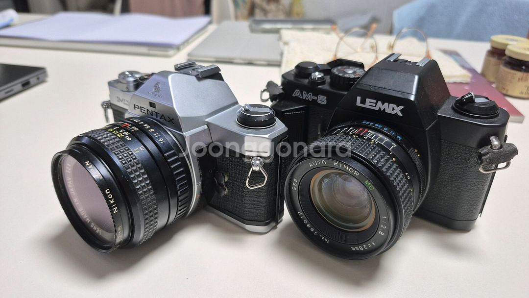 PENTX MX/LEMIX AM-5 필름카메라 2대--2