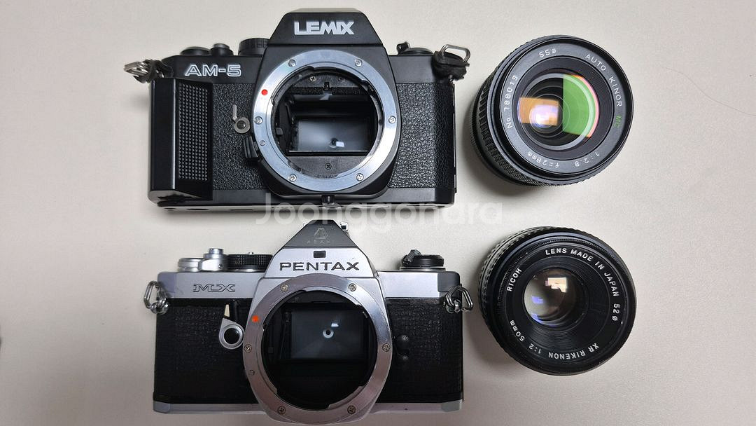 PENTX MX/LEMIX AM-5 필름카메라 2대--6