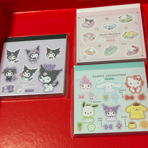 산리오 스티커 메모지(떡메) 헬로키티 쿠로미