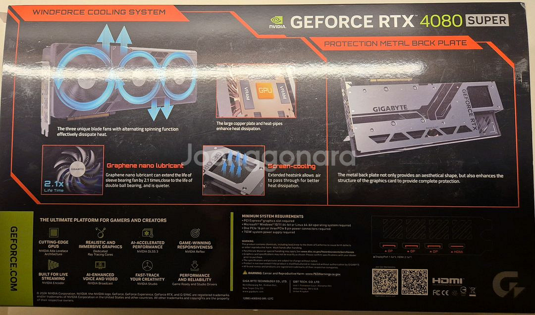 기가바이트 RTX 4080 SUPER 그래픽카드 판매--1
